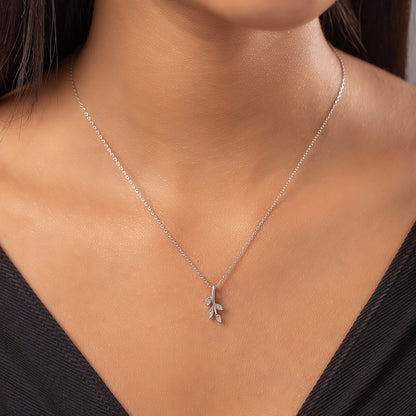 Romax Elowen Vine Lab-Grown Diamond Pendant (with Chain)