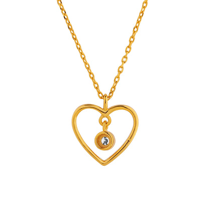 Romax Amorette Lab-Grown Diamond Heart Pendant (with Chain)