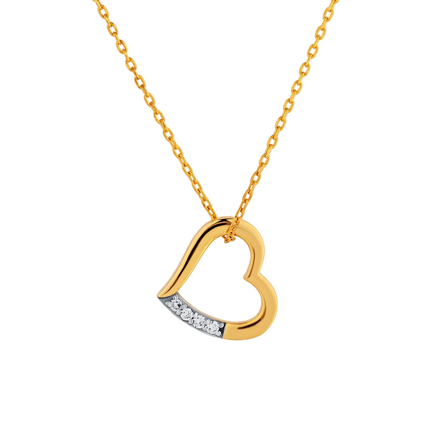 Romax Amour Heart Lab-Grown Diamond Pendant (with Chain)