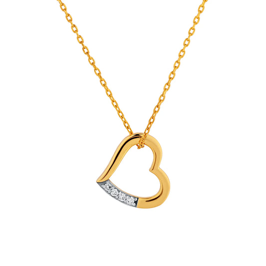 Romax Amour Heart Lab-Grown Diamond Pendant (with Chain)