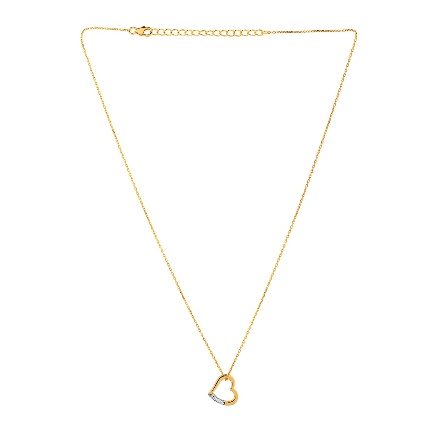 Romax Amour Heart Lab-Grown Diamond Pendant (with Chain)