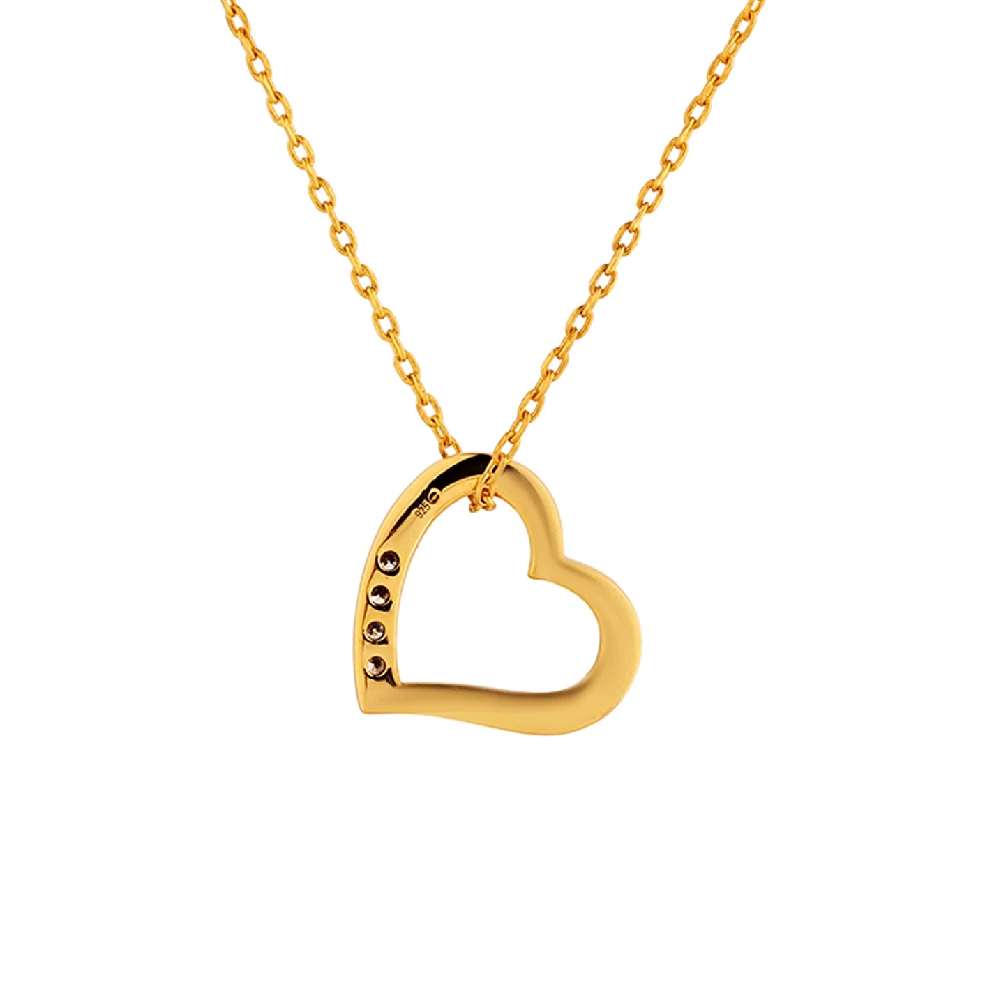 Romax Amour Heart Lab-Grown Diamond Pendant (with Chain)