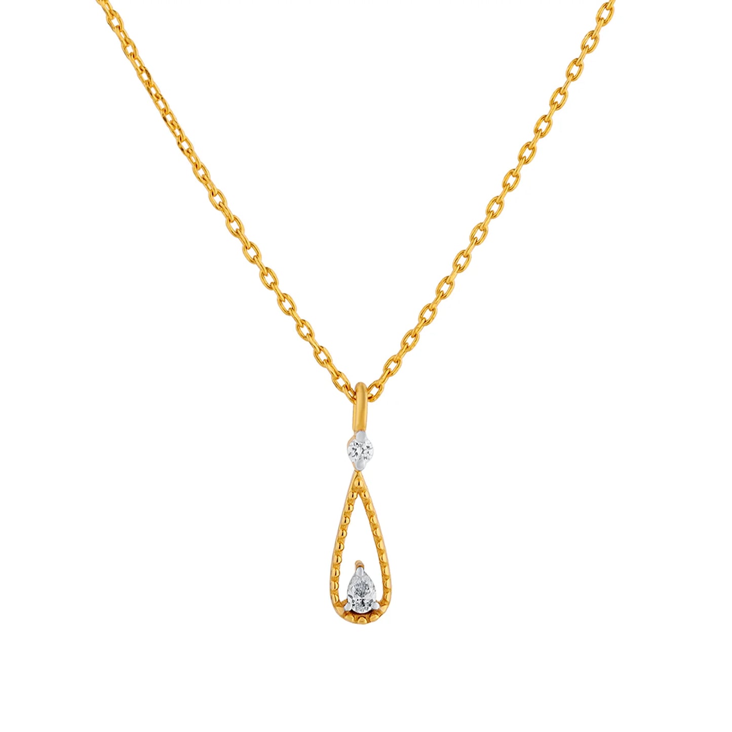 Romax Aurielle Drop Lab-Grown Diamond Pendant (with Chain)