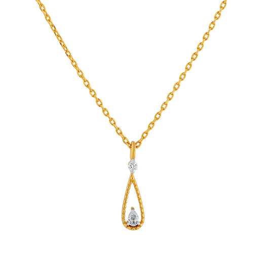 Romax Aurielle Drop Lab-Grown Diamond Pendant (with Chain)