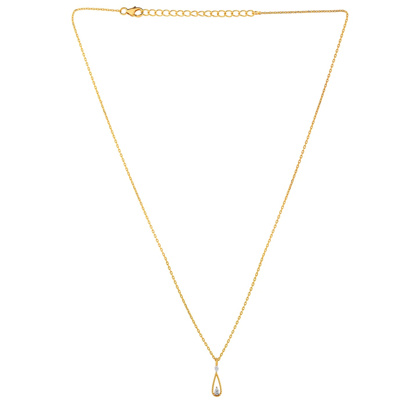 Romax Aurielle Drop Lab-Grown Diamond Pendant (with Chain)