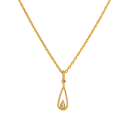 Romax Aurielle Drop Lab-Grown Diamond Pendant (with Chain)